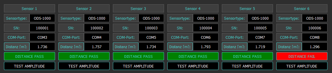 Durchführung des automatisierten Distanztests